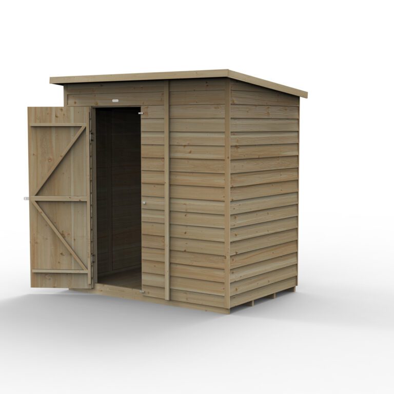 5013053200414 1 4LIFE Pent Shed 6x4 Single Door No Windows Installation 1200.jpg